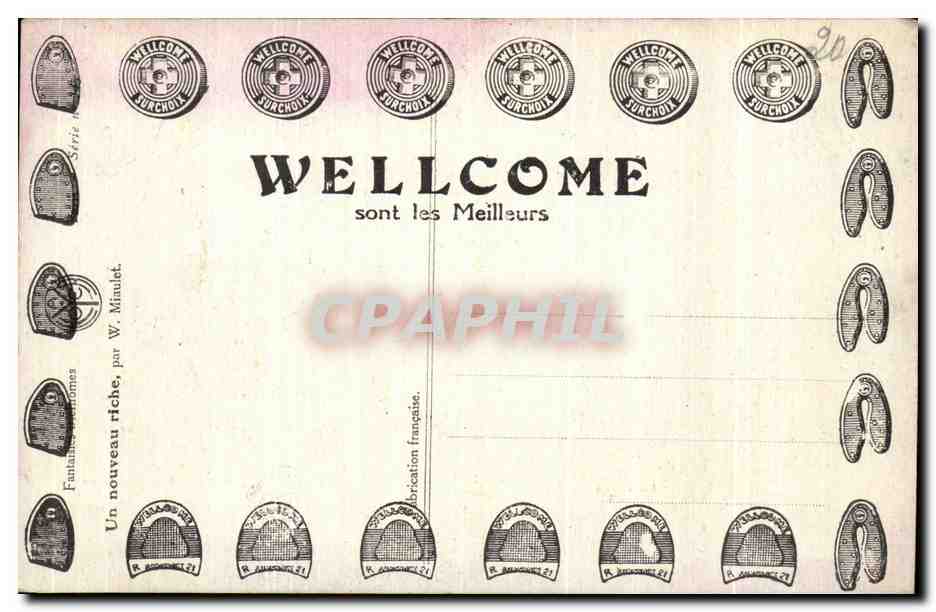 Un nouveau Riche — Finançais d'hommes — éditeur Wellcome & Surchoix — Achterkant