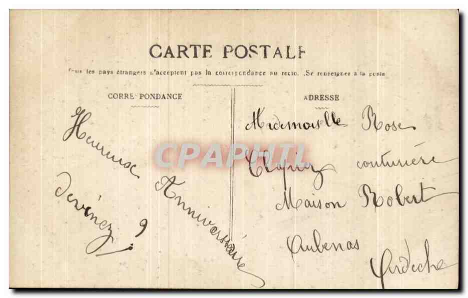 CPA Fantaisie Enfants Fer a cheval — Back