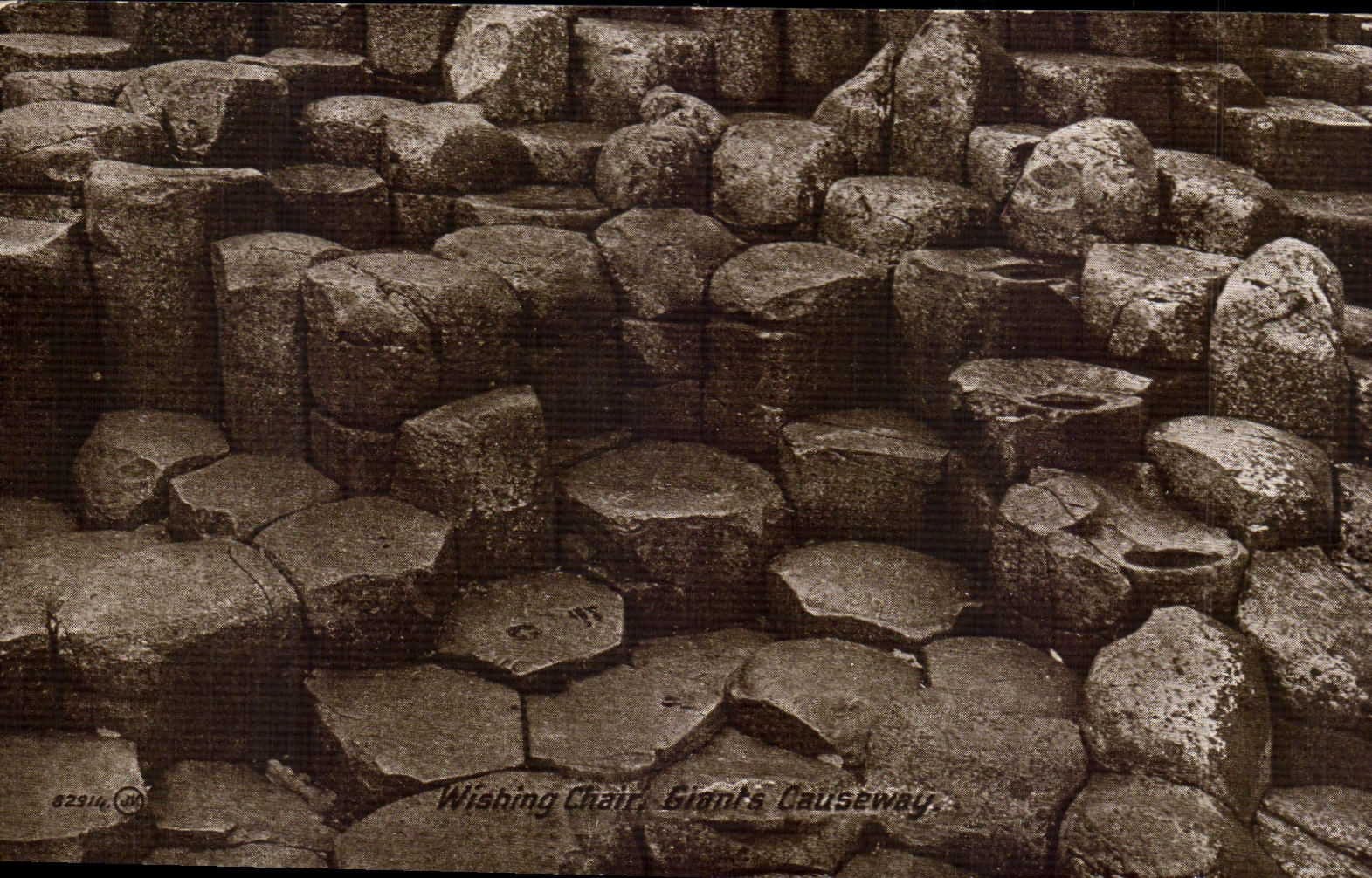 CPA Wishing Chair Giants Causeway Irlande 