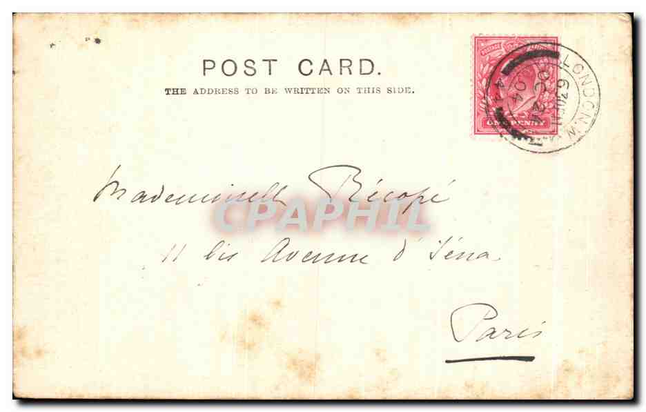 CPA Rothen Row London Chevaux  — Rückseite