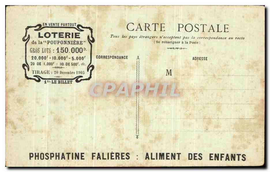 CPA La Pouponniere Premiers ebats Enfant — Rückseite