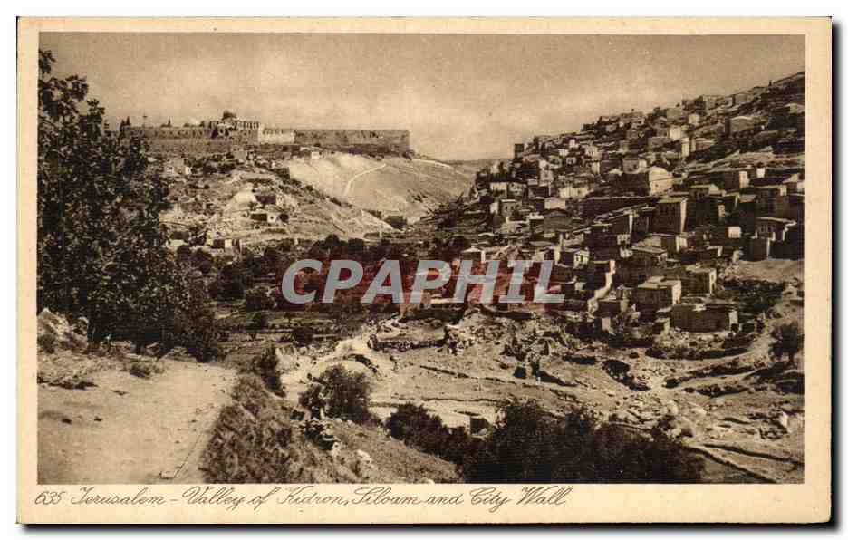 CPA Jerusalem Vallee De Kidron 