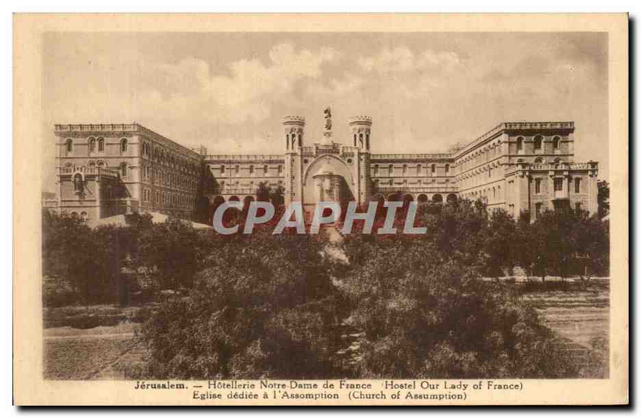 CPA Jerusalem Hotellerie Notre Dame De France 