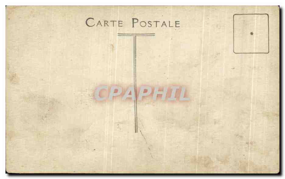 CARTE PHOTO Cafe de la gare — Verso