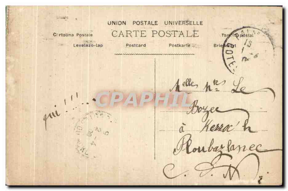 CPA Fantaisie Enfants Poissons — Rückseite