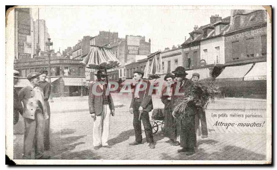 CPA Les petits metiers parisiens Attrape Mouches