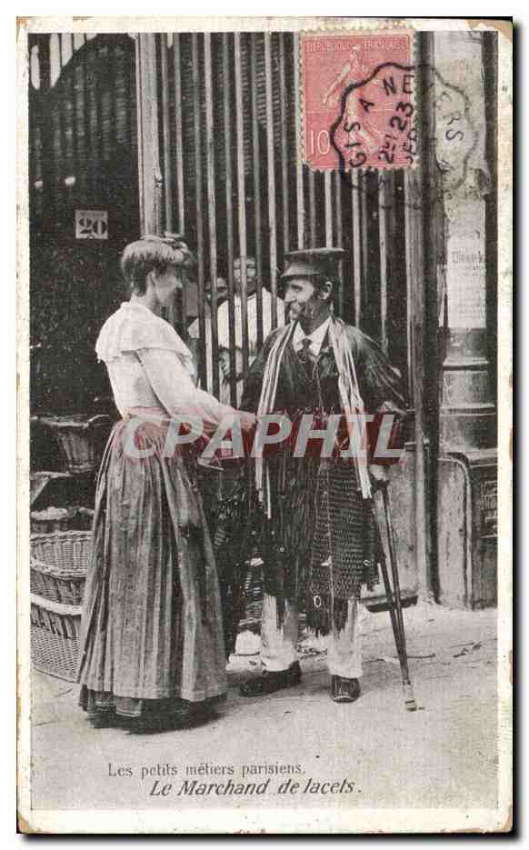 CPA Les petis methers parisiens Le Marchand de lacets