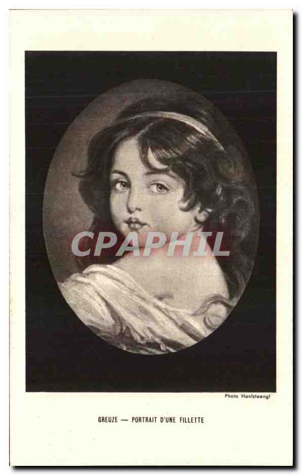 CPA Greuze Portrait D'une Fillette