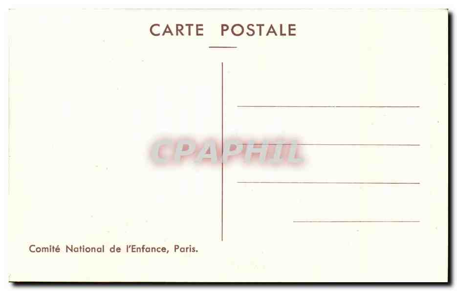 CPA Greuze Portrait D'une Fillette — Verso
