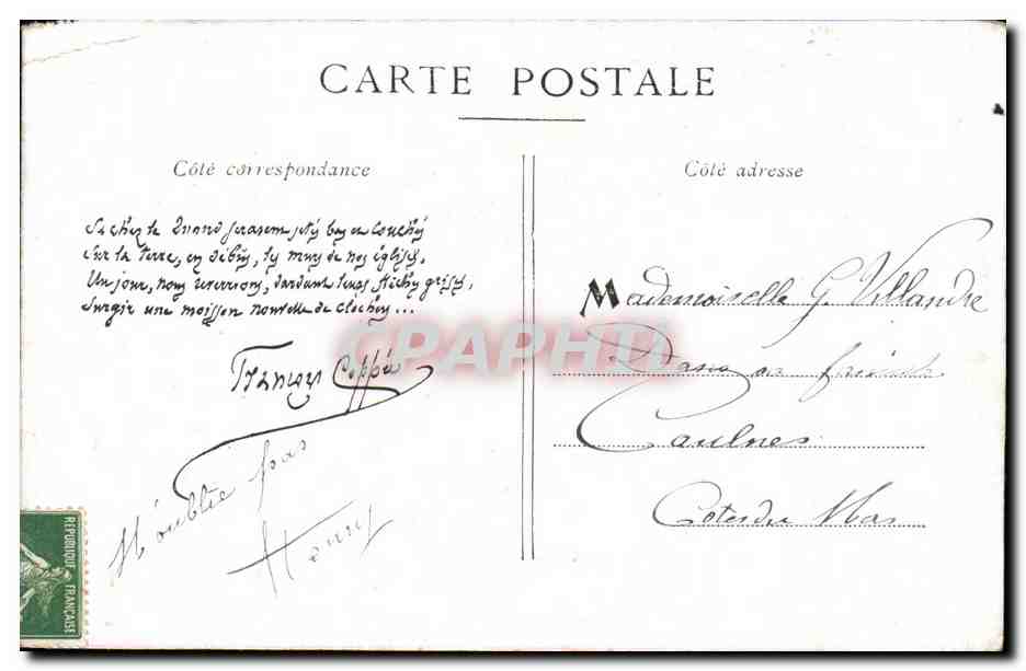 CPA Petires Eglises Les ruines  — Verso