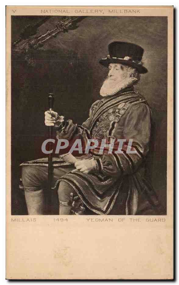 CPA Yeoman Of The Guard National Gallery Millais 