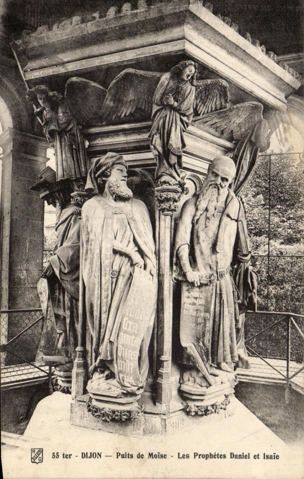 CPA Dijon Puits De Moise Les Prophetes Daniel Et Isaie