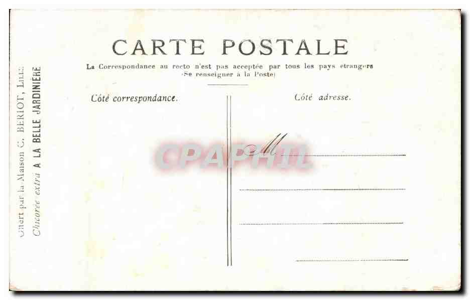 CPA Paris Notre Dame — Verso