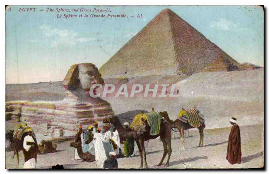 Égypte — Le Sphinx et la Grande Pyramide — LL