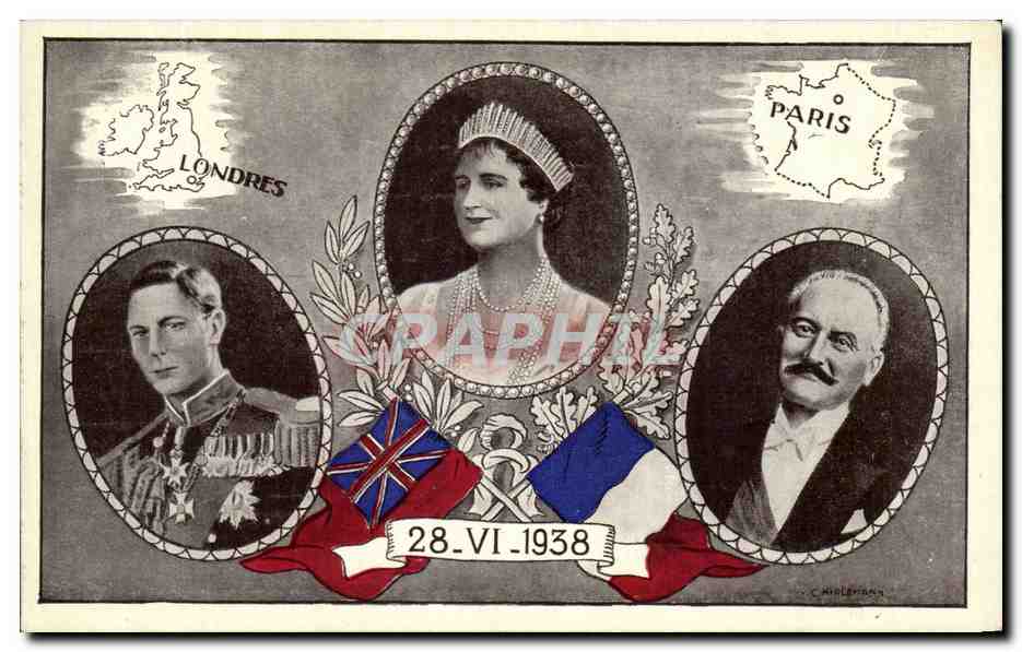 Royaume-Uni et France — Visite royale de 1938 — Édition C. Midleman