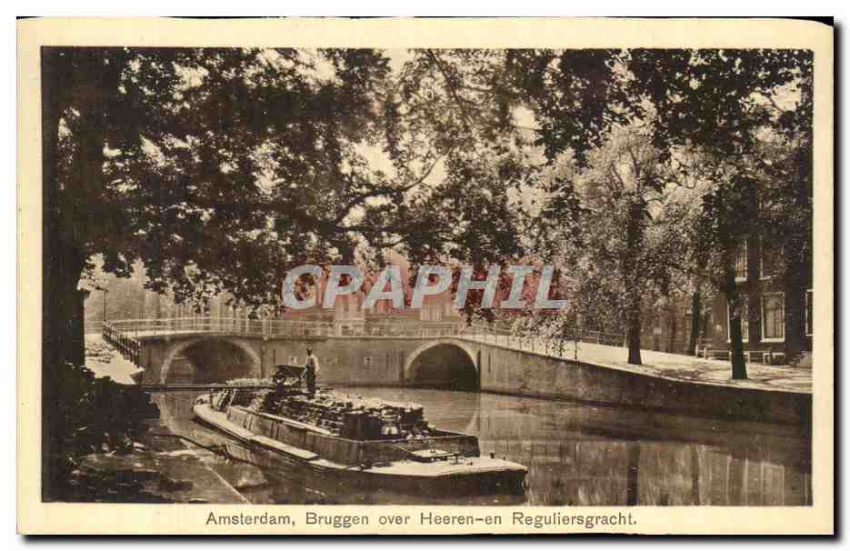 CPA Amsterdam Bruggen Over Heeren En Reguliersgracht Peniche 