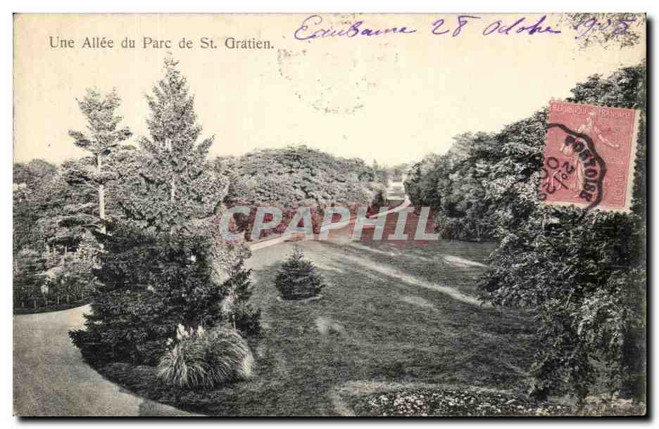 CPA Une Allee Du Parc De St Gratien