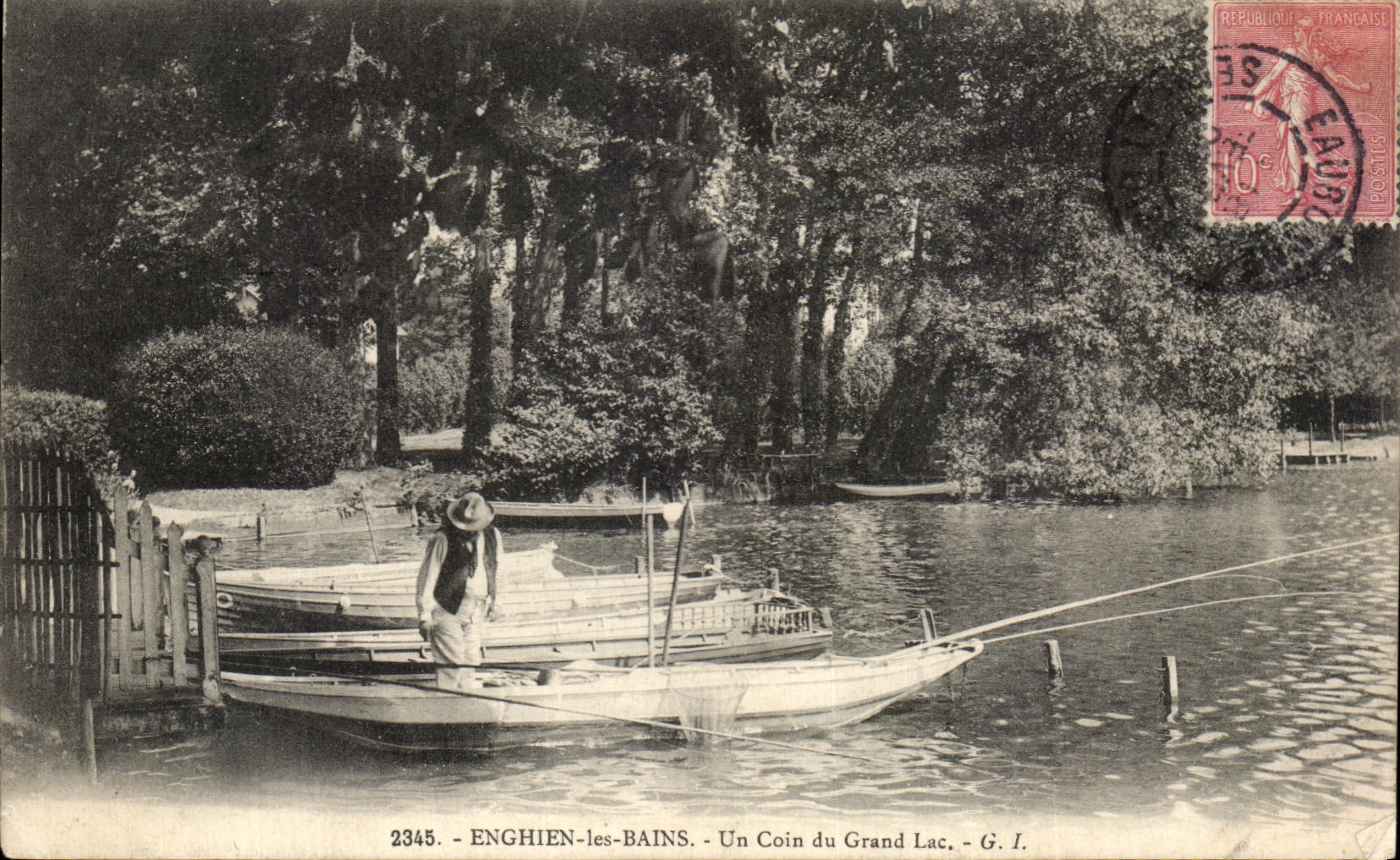 Enghien-les-Bains — Un Coin du Grand Lac — G. I. n° 2345