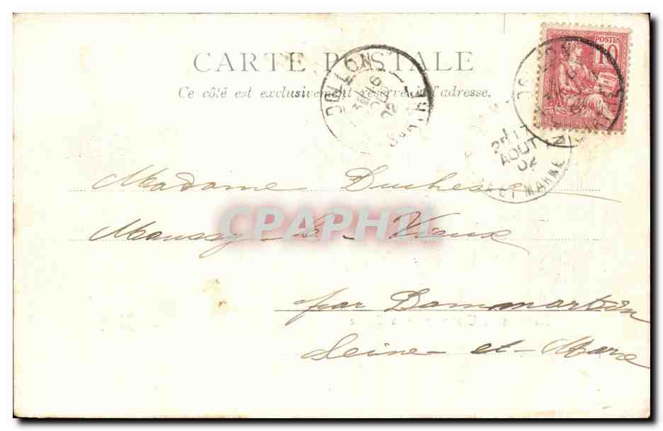 La Gare du Tramway de la Sarthe — Le Mans (72) — Paris, Éditeur n°1412 — Verso