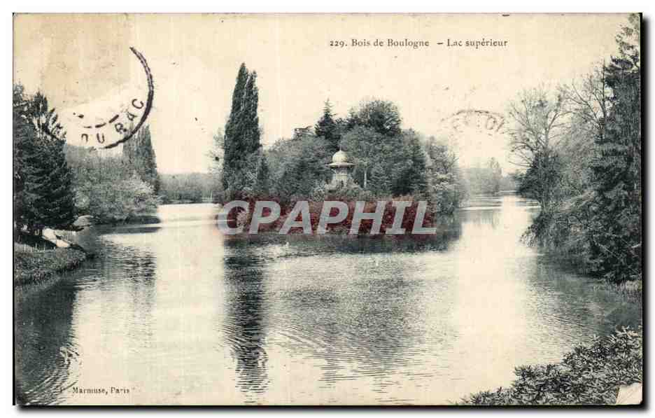 Bois de Boulogne — Bovenste meer — Marmouse, Parijs