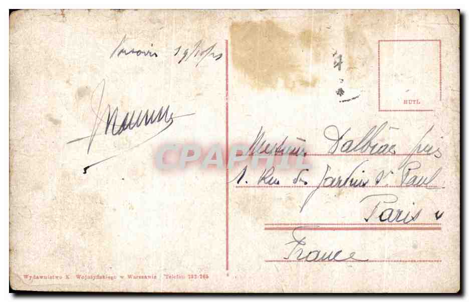 CPA Warszawa Most Jozefa Poniatowskiego Pologne — Verso