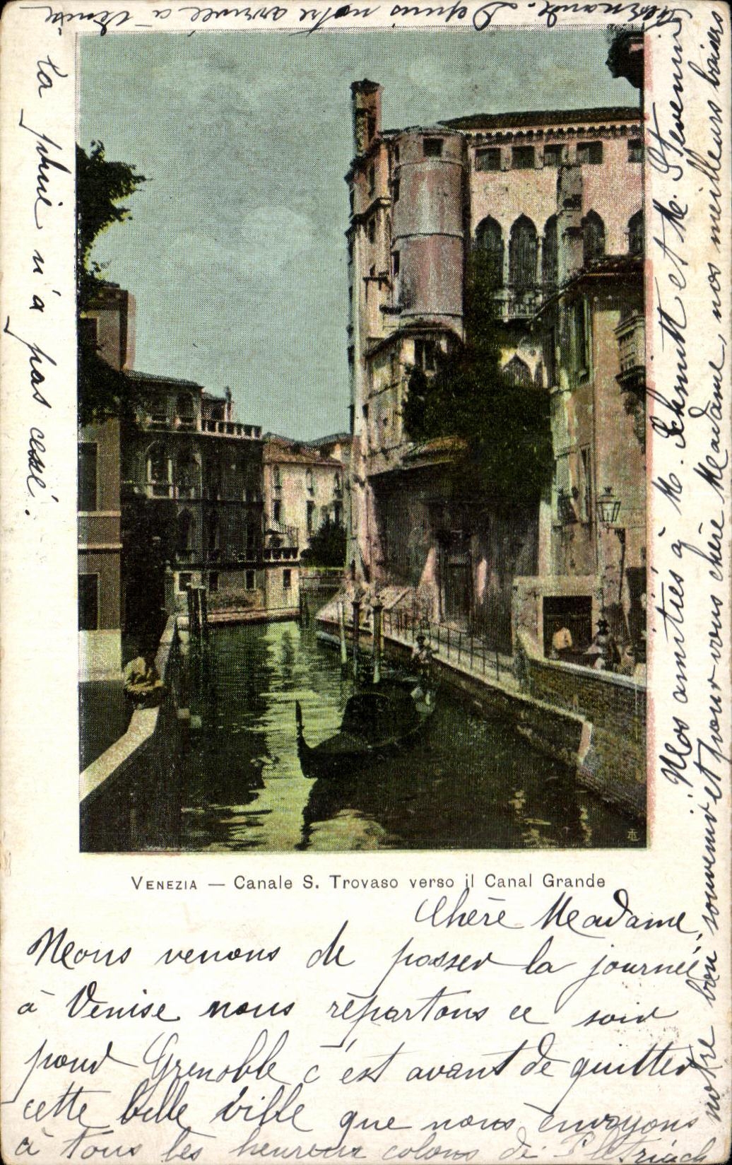 CPA Venezia Canale Trovaso Verso Il Canal Grande