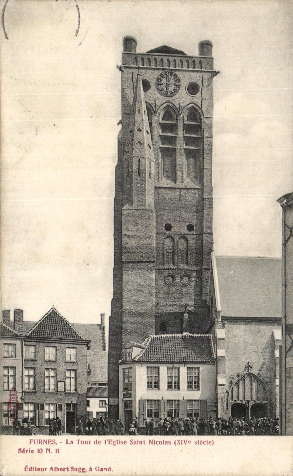 CPA Furnes La Tour De l'Eglise Saint Nicolas