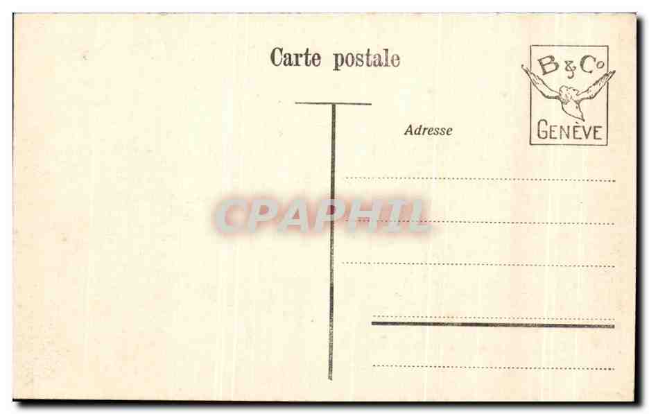 CPA Geneve Vue Generale Et I'lle Rousseau — Rückseite