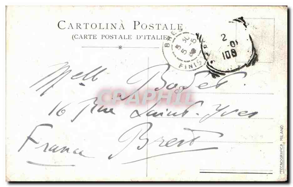 CPA Venezia Piazzetta St Mareo Dalla Laguna — Rückseite