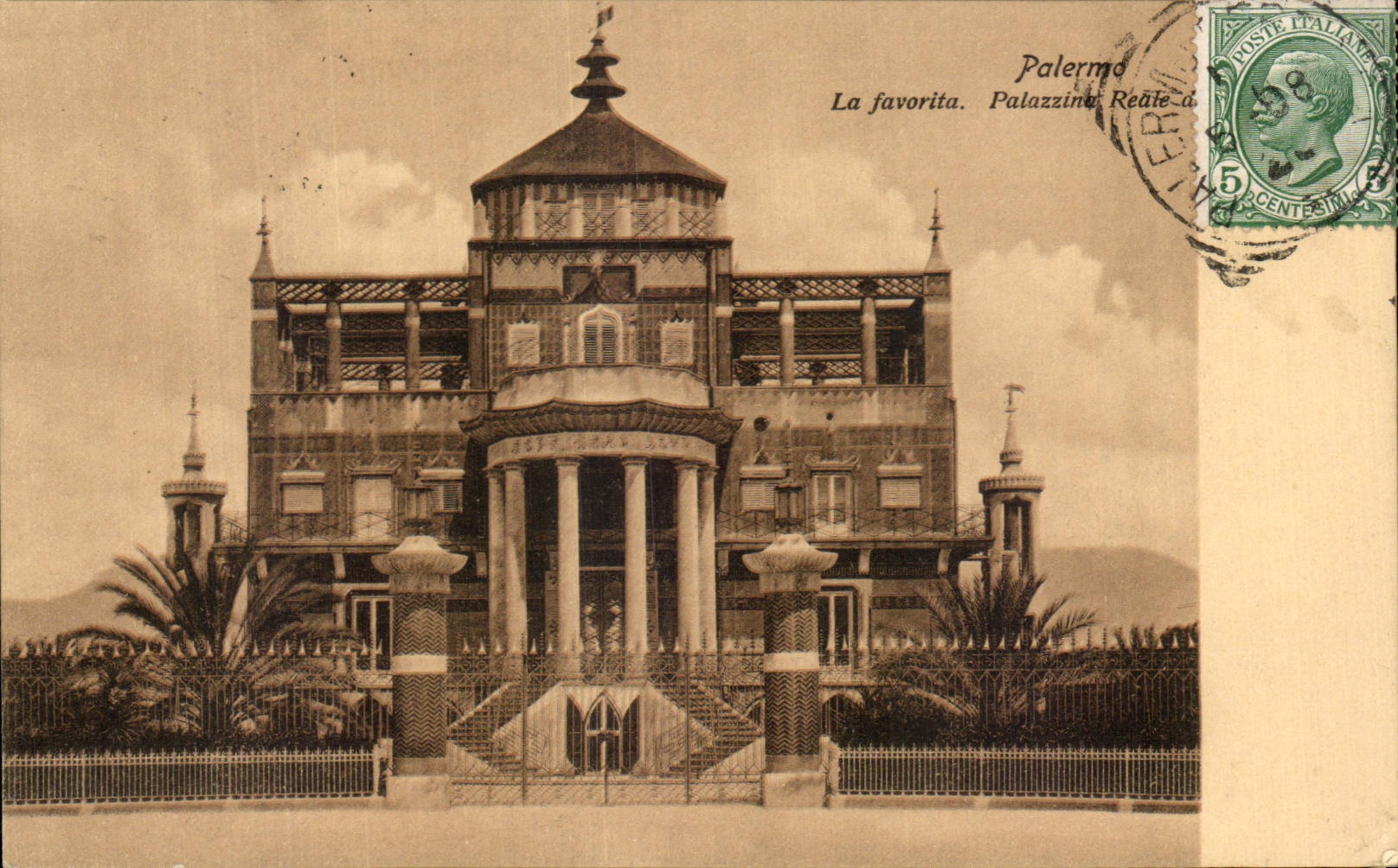 CPA Palermo La Favorita Palazzinto Reale