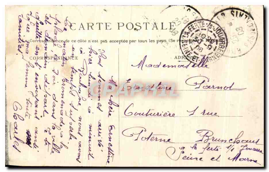 Boulogne-sur-Mer — Der Hafen bei Ebbe — Verlag: 43 — Rückseite