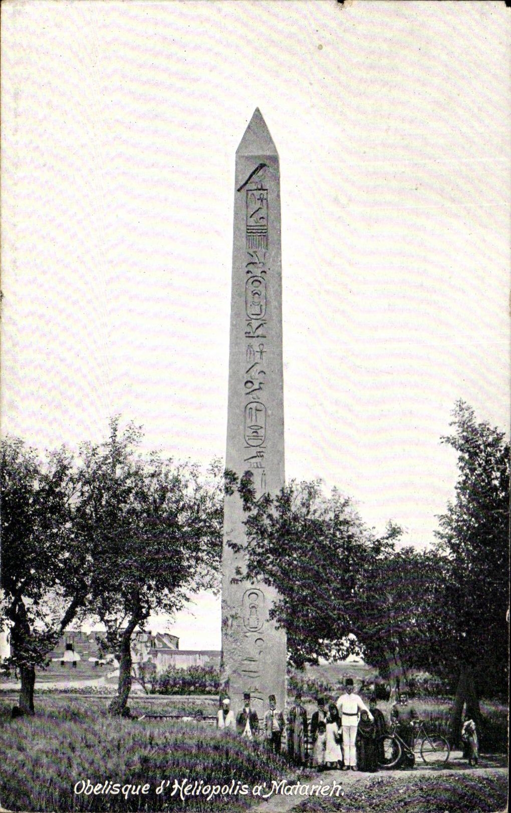 CPA Obelisque D'Heliopolis a Matarieh Egypte 