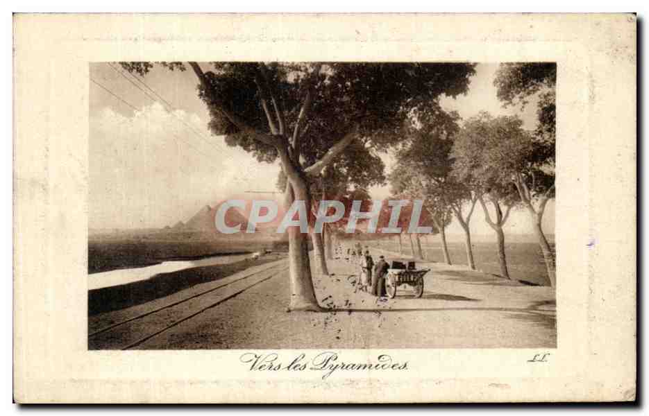 CPA Egypte Vers les pyramides 