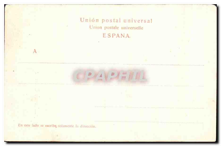 CPA Tenerife Lechera Folklore Costume Homme Campesino De Tenerife — Verso