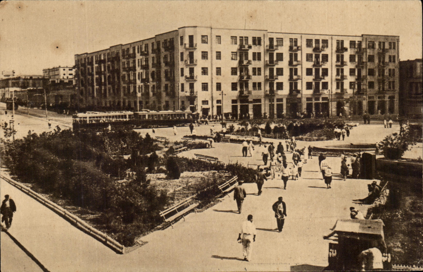 CPA Bakou Les Nouveaux Quartiers URSS Russie Azrbaidjan