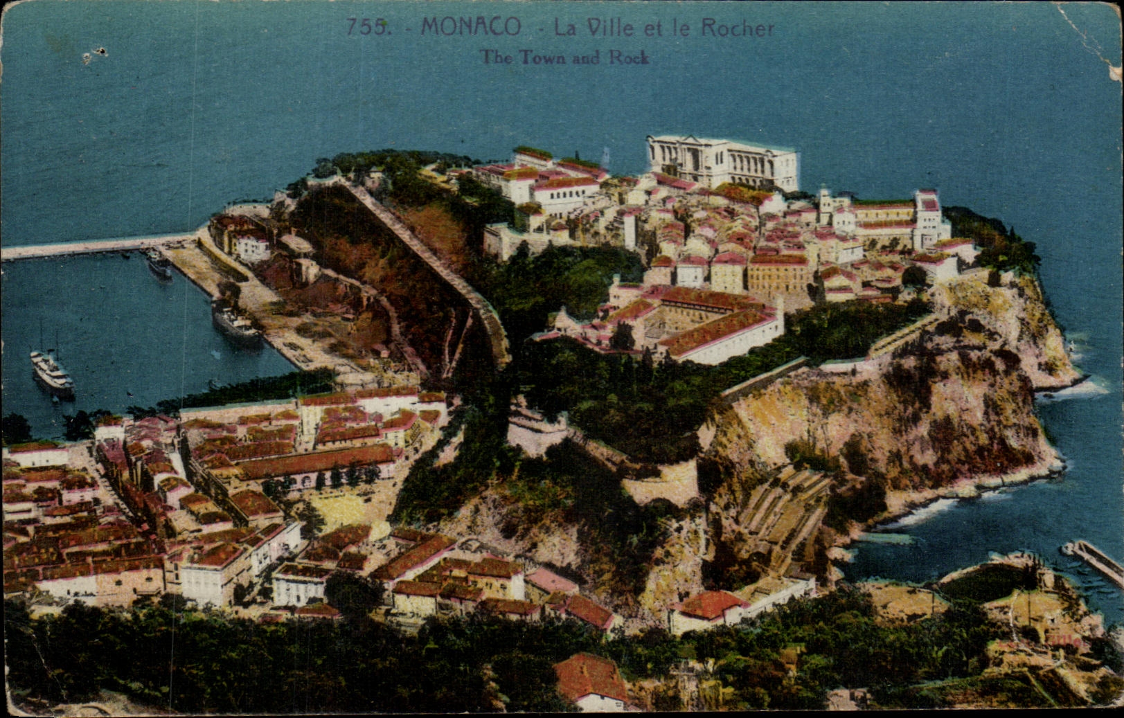 CPA Monaco La Ville et le Rocher