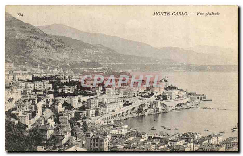 CPA Mont Carlo Vue Generale