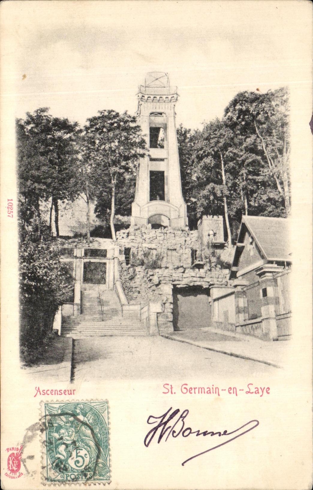 CPA Ascenseur St Germain En Laye