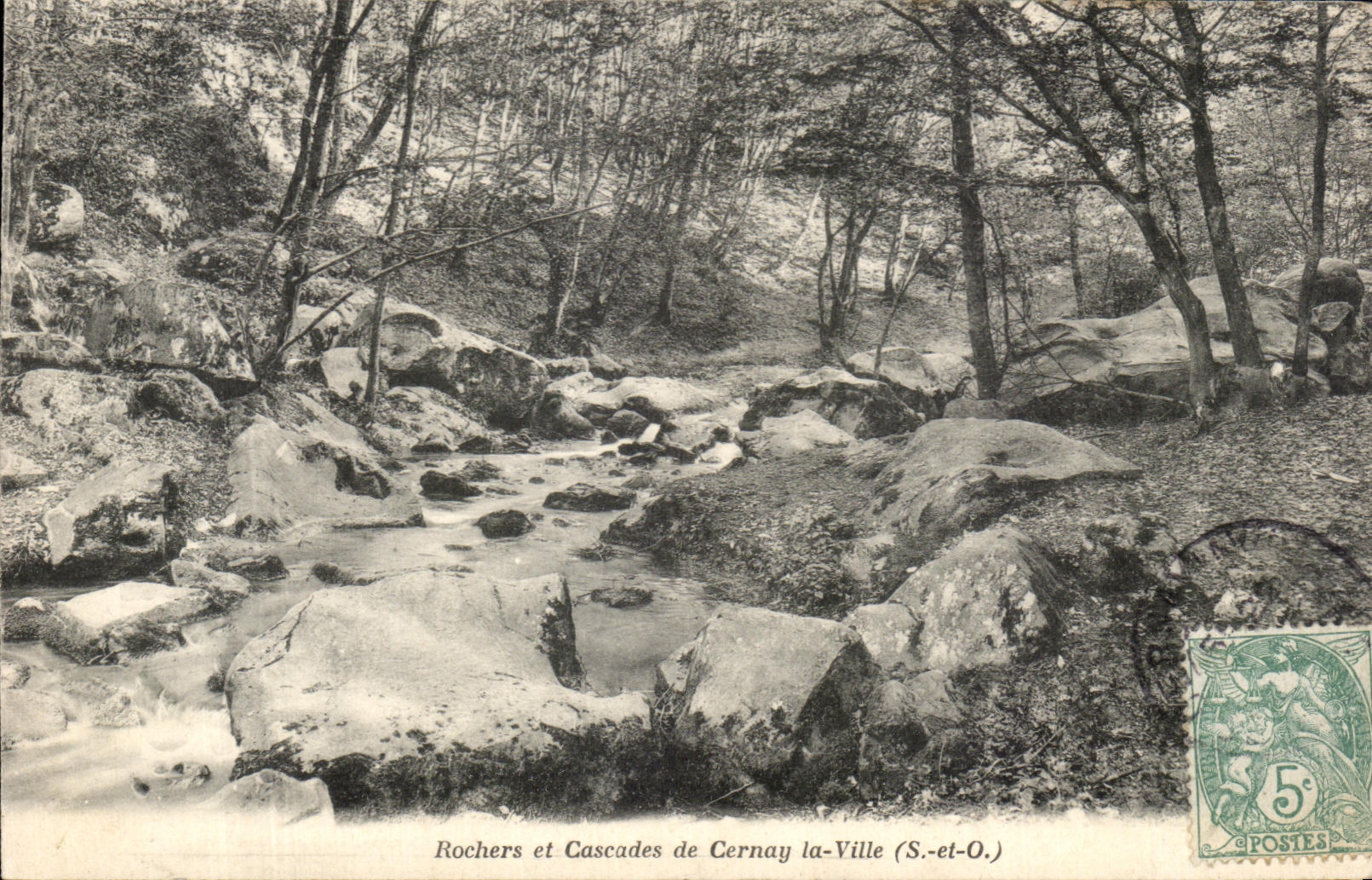 CPA Rochers et Cascades de Cernay la Ville 
