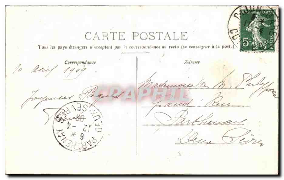 CPA Dijon Abside De la CAthedrale St Benigne — Verso