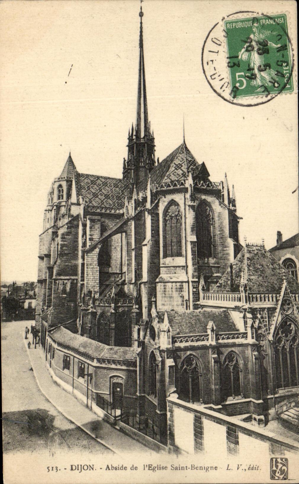 Dijon - Abside de l'Église Saint-Bénigne — L. V., édit. n° 513