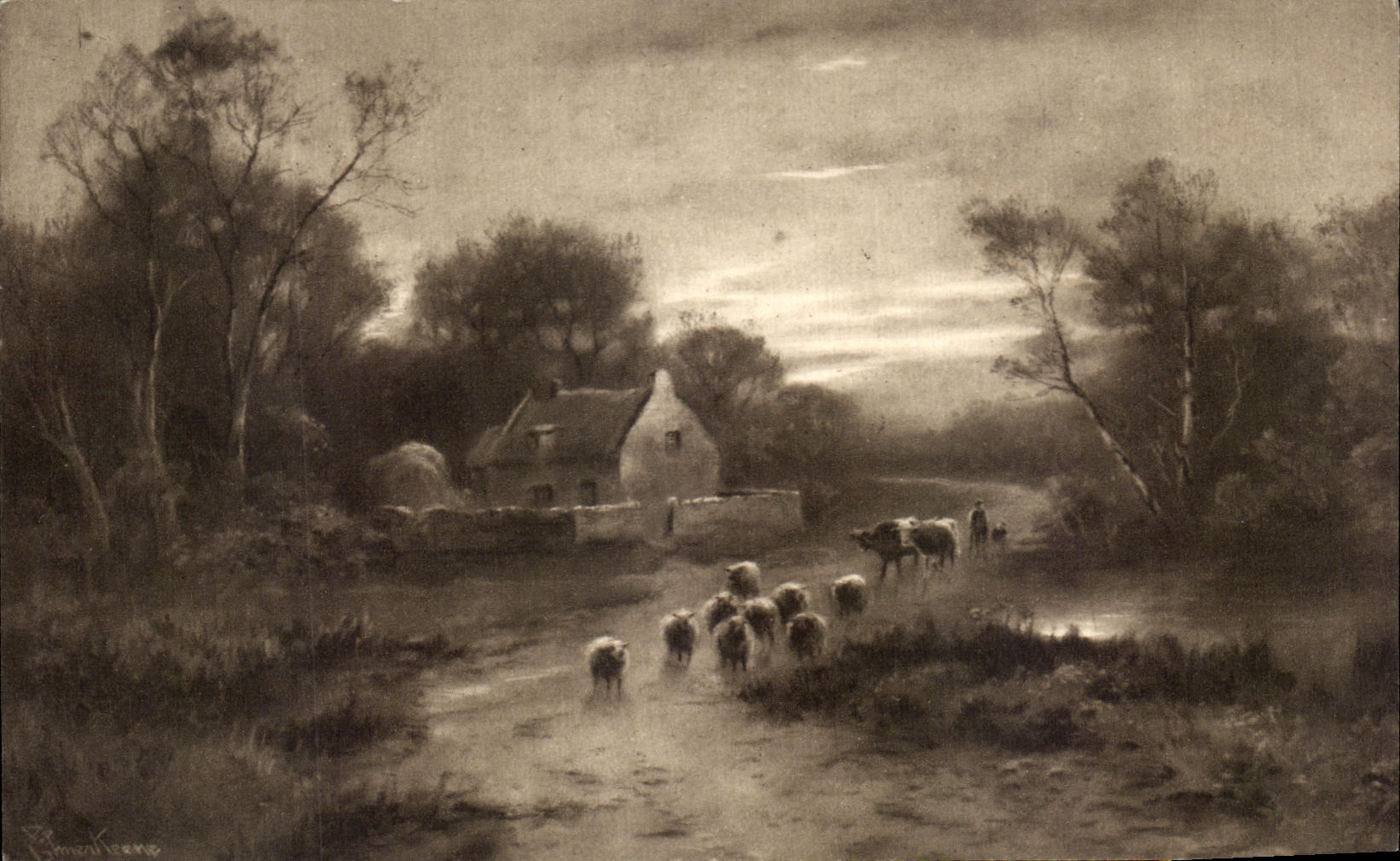 CPA Troupeau de moutons