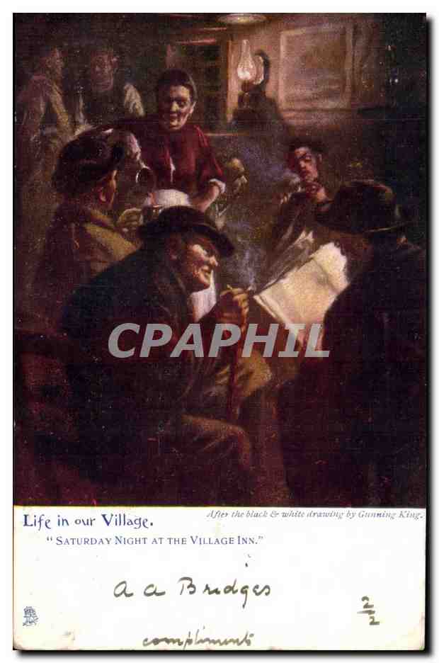 Life in our village — Saturday night at the village inn — publisher: Raphael Tuck & Sons