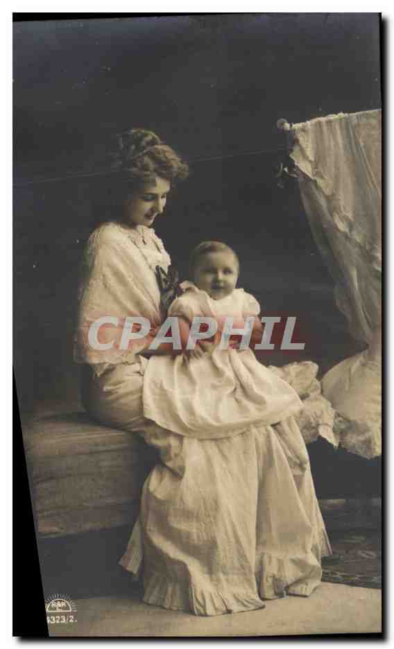 CPA Fantaisie Femme et bebe