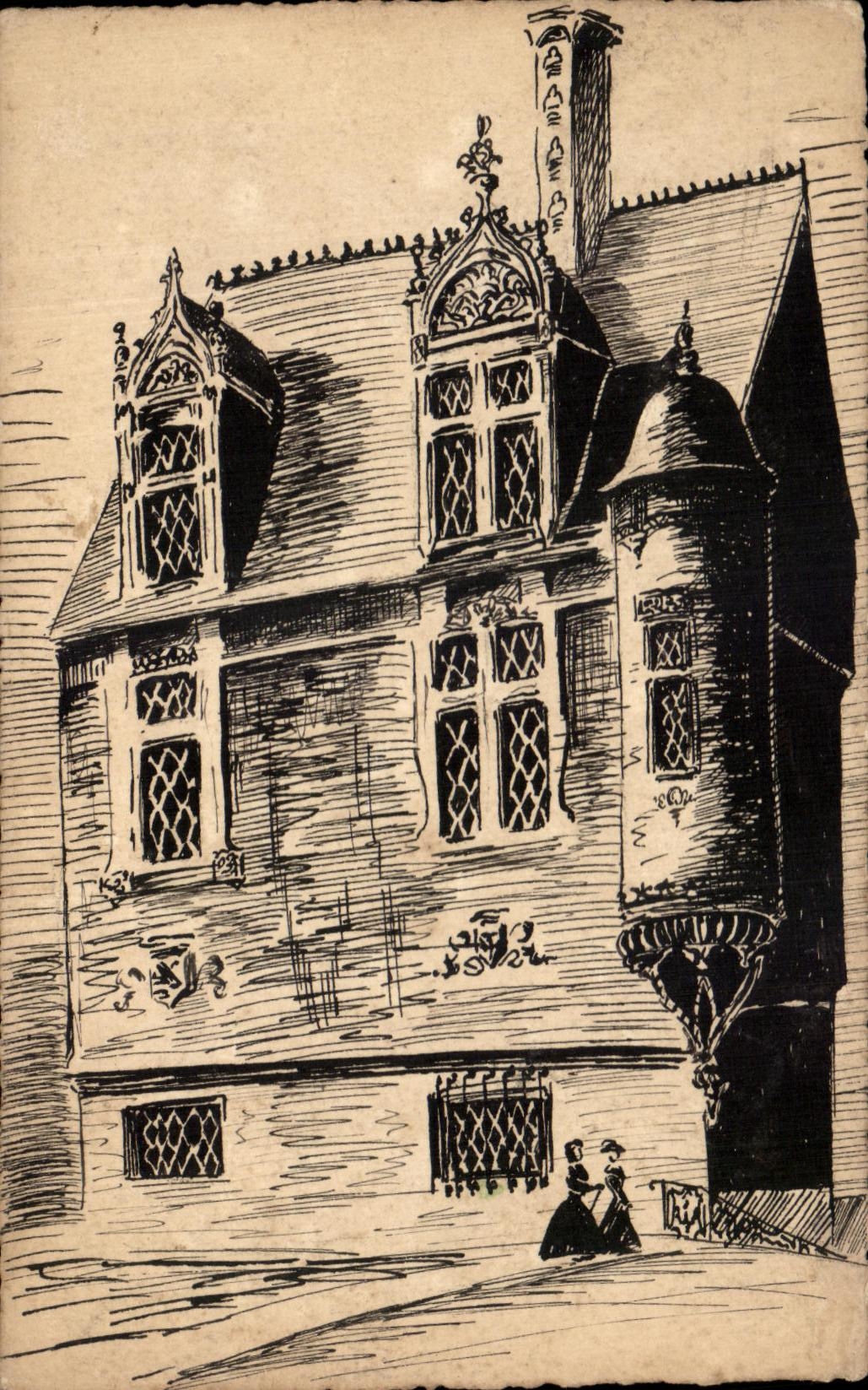 Château de Château-Gaillard — vue d'artiste — éditeur non visible - Voorkant