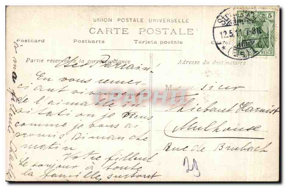 CPA Salon 1910 Isenbart Derniers beaux jours  — Verso