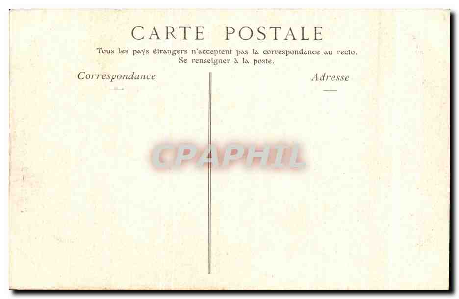 CPA Paris Rue de Sevres la fontaine Egypte Sphynx  — Rückseite