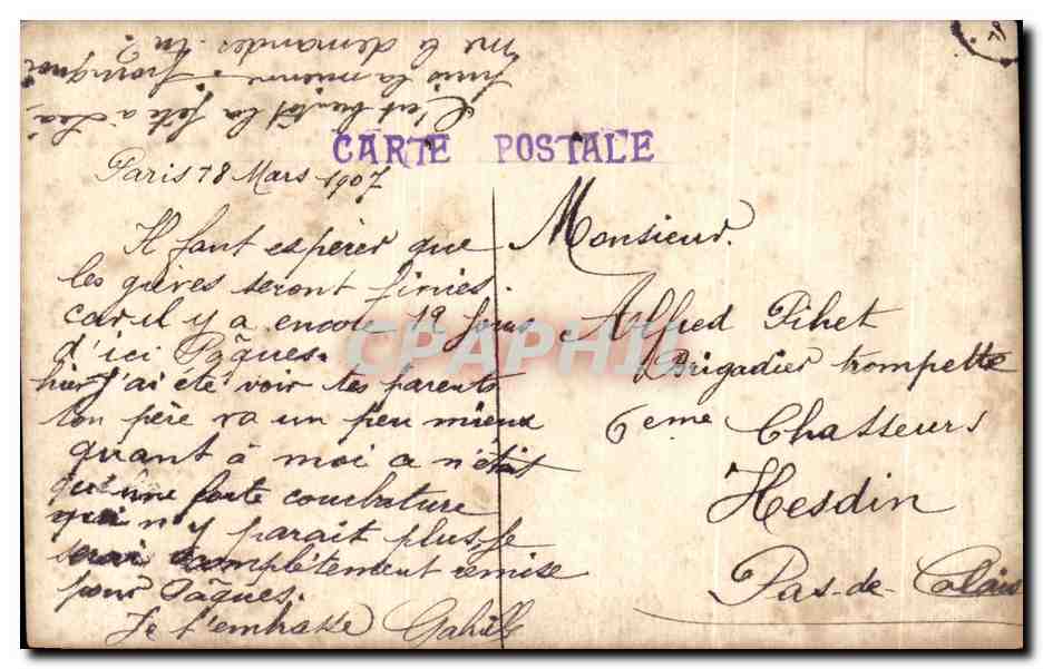 CPA Fantaisie Femme Tentation  — Verso