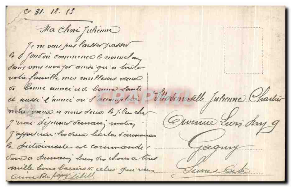 CPA Fantaisie Femme et colombes oiseaux — Verso