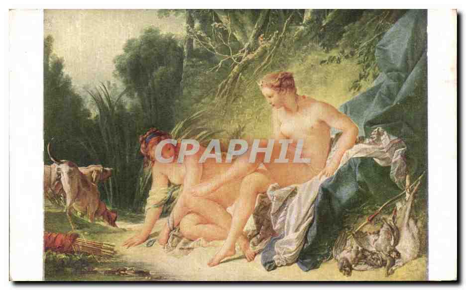 Diana Leaving the Bath with One of Her Companions — François Boucher (1703-1770), First Painter to the King — Louvre Museum, French School, Series 5255
